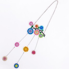 HSAJS Diamond Painting Pack of 3 5D DIY Point Drill Diamond Painting Children Crystal Pendant Hanging Ornament Window Decoration Creative Gifts for Adults Children (Flower Ball)