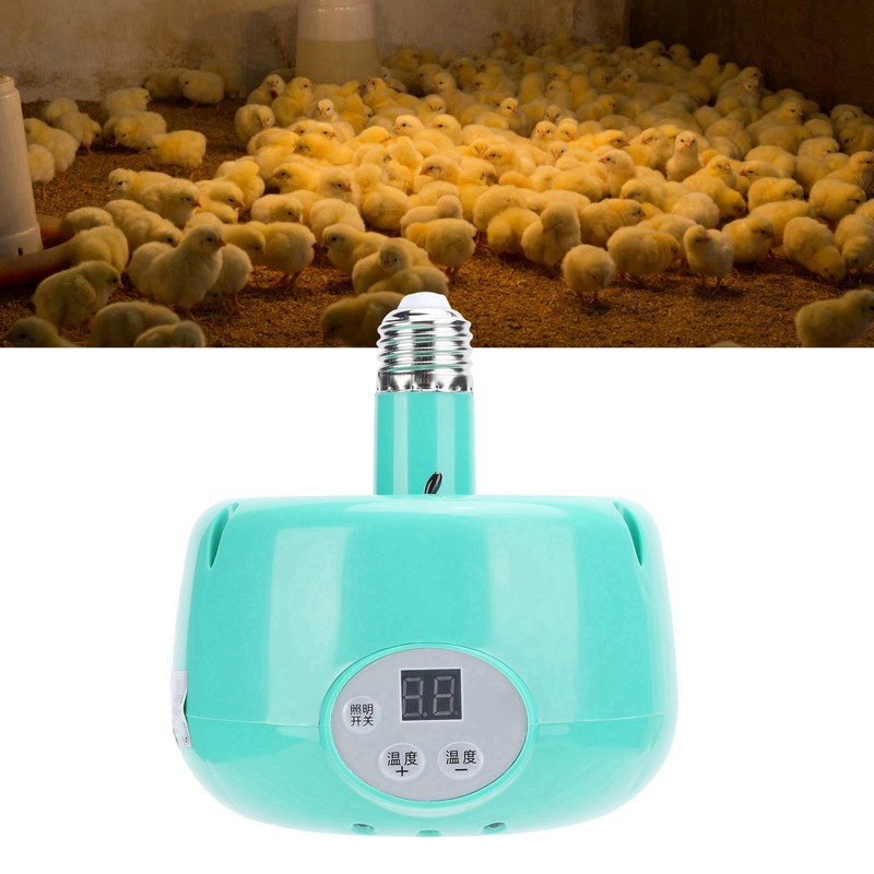 E27 Heating Lamp Adjustable Temperature Heater Thermostat for Heat Preservation