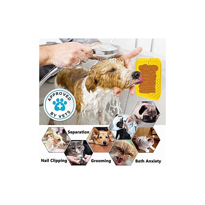 Almohadilla para lamer perros, alfombrilla de comida para perros con