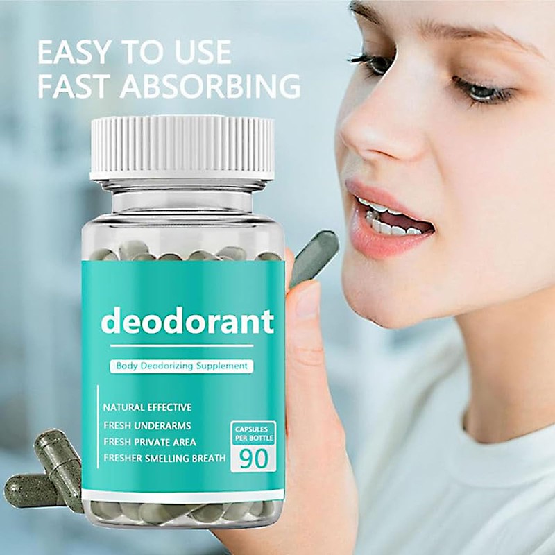 Body Deodorizing Supplement, Internal Body Deodorant Chlorophyll Capsules, Internal Deodorant