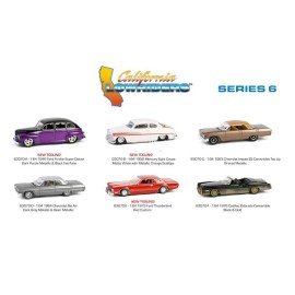 GREENLIGHT COLLECTIBLES 2024 CALIFORNIA LOWRIDERS SERIES 6 FULL SET (6 CARS)
