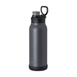 Atlas ADHB-1000GY Water Bottle, 1 Liter, Direct Drinking Bottle with Handle, Lightweight, Cold Insulation, Outdoor Activa, Gray