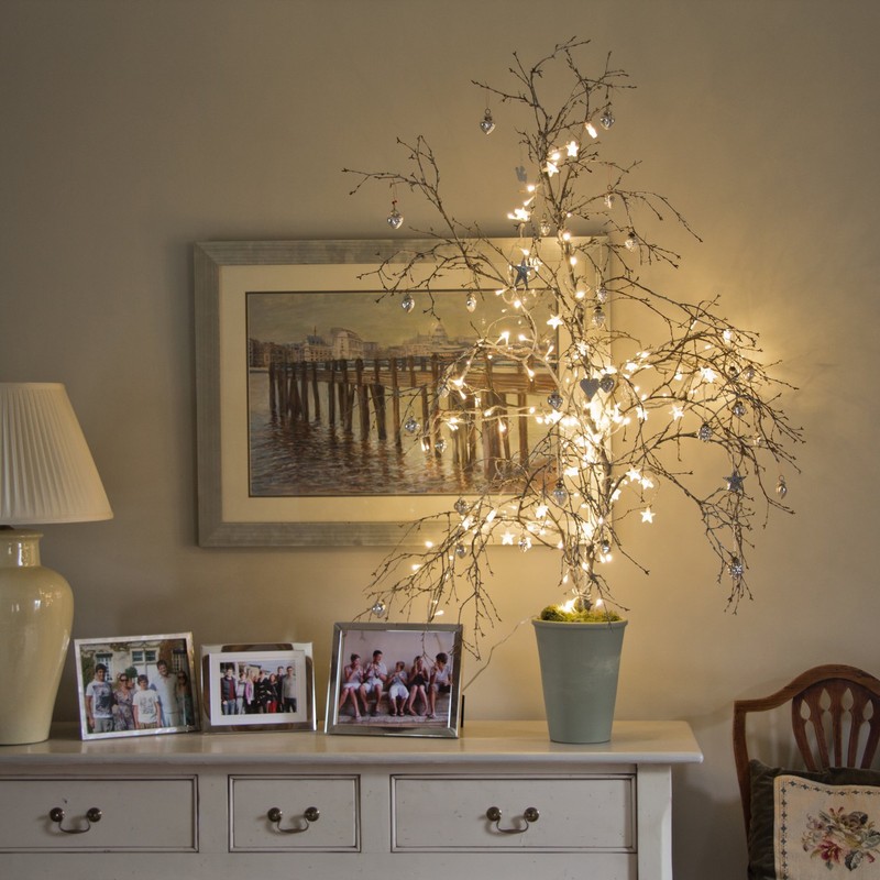 Lights4fun Indoor Star String Fairy Lights with 30 Warm White