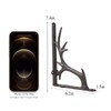 BRASSTAR Cast Iron Deer Antler Design Wall Shelf Bracket Thick