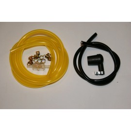 Unbranded BENELLI MOPED CARBURETOR 3/16 FUEL LINE IGNITION COIL SPARK PLUG CAP + WIRE