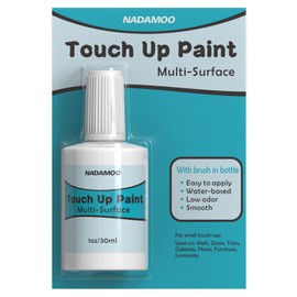 NADAMOO White Multi Surface Touch Up Paint, Interior and Exterior House Appliance Paint for Cabinet, Wall, Door, Furniture, Windows, Shutter and Trim