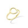 Miabella 925 Sterling Silver or 18K Gold Plated Open Circle