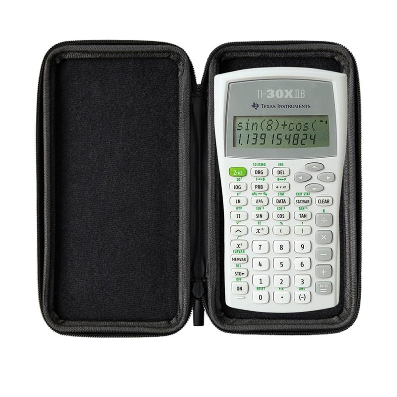 WYNGS TI-30XIIB Calculator with Protective Case in Light Grey Basic