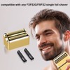 Gold Replacement blades Foil and Cutters Compatible with BaBylissPRO Barberology