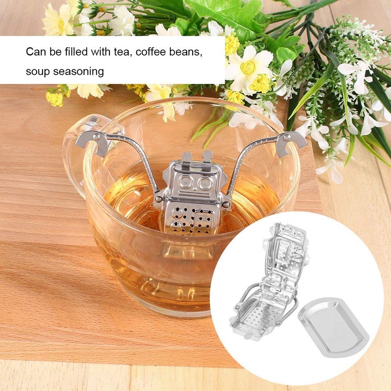 Tea Infusion, Stainless Steel Mini Robot Tea Maker Loose Tea