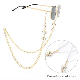 Bohend Fashion Sunglasses Chain Crystal Face Mask Chain Women Rhinestone Glasses Chain Accessories For Sunglasses and Face Masks