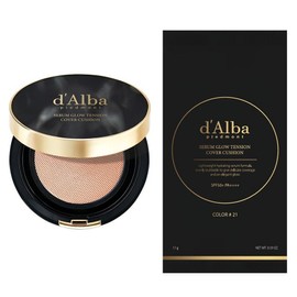 Dalba Serum Glow Tension Cover Cushion 17g + Refill 17g Set, No 21, 1 Piece / 달바 세럼 글로우 텐션 커버 쿠션 17g + 리필 17g 세트, No 21, 1개