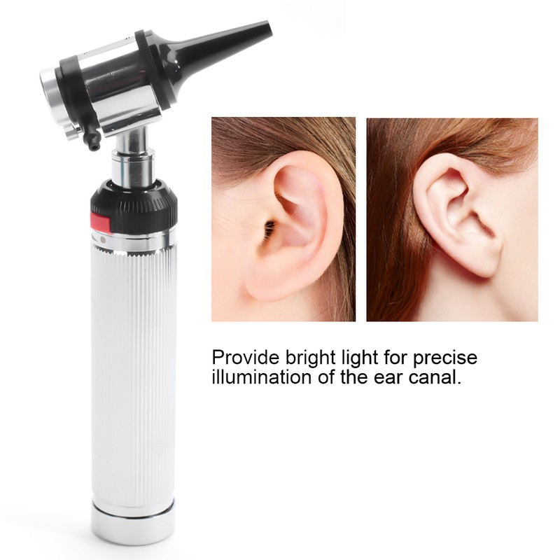Medical Diagnosis Otoscope Ear Care Speculum Magnifying Lens Clinical LED