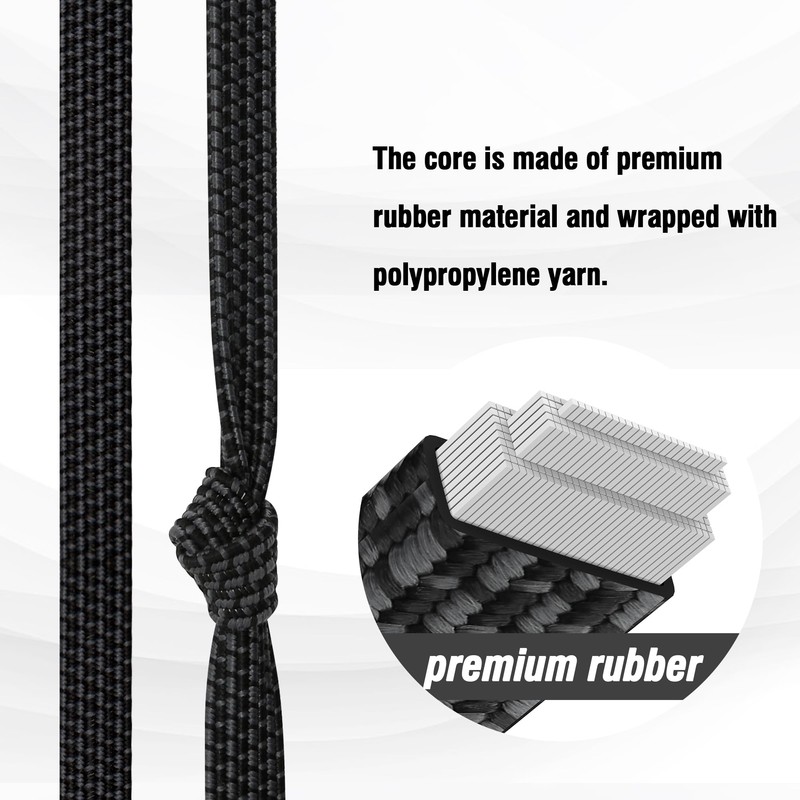Bungee Cords, Flat Adjustable Bungee Cords with Hooks Heavy Duty