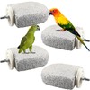 4 Pack Bird Beak Grinding Calcium Stone, Parrot Cage Perch