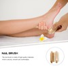 SAFIGLE 2Pcs Wooden Manicure Brush Double Sided Fingernail for Home