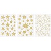 Heyda A4 Decorative Cling Window Stickers 3pcs - Stars Glitter