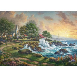 Schmidt Spiele 58628 Jigsaw Puzzle by the Sea Thomas Kinkade 1000 Pieces