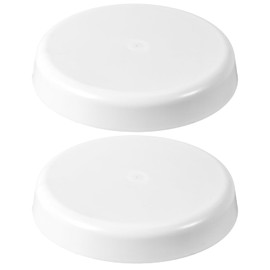2pcs RV Roof Mushroom Vent Cap for Keystone Camper Trailer, Waterproof Plastic Camper Vent Cover Replacement for Vehicle Plumbing Ventilation (White)