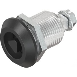 1x Turntable Lock Triangular 8 mm, GD-Zn Black 6 mm Compression DSV 1000-U783