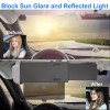 EeeKitOnline Adjustable Car Sun Visor Anti-Glare Sunshade Extender Protects from