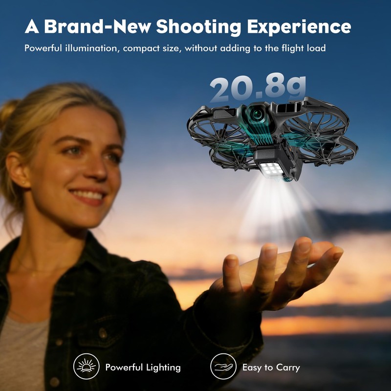 YDW Night Lighting Landing Gear for DJI Neo 2,Rechargeable LED