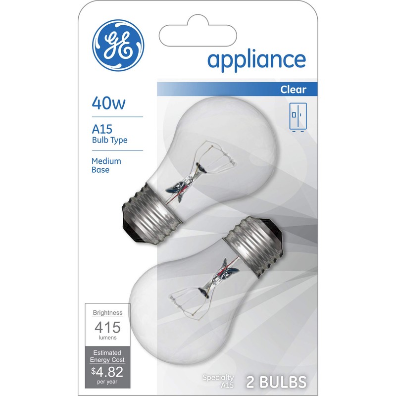 GE Lighting Appliance Incandescent Light Bulbs, A15 Bulb, 40-Watt, 415