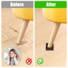 8Pcs Non Slip Furniture Pads, 2" Square Furniture Coasters Cups,