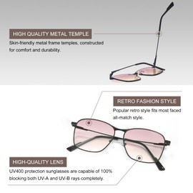 OuShiun Oversized Square Sunglasses for Women Men Classic Vintage Retro Shades UV400 Protection Lens, Multicolor