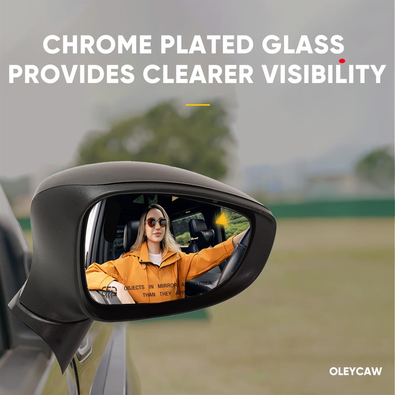Passenger Side BSD Mirror Compatible with Chrysler Pacifica 2017-2024, Chrysler