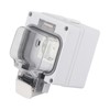 Outdoor Socket IP66 Weatherproof German Outdoors Outlet for Gardens Workshops