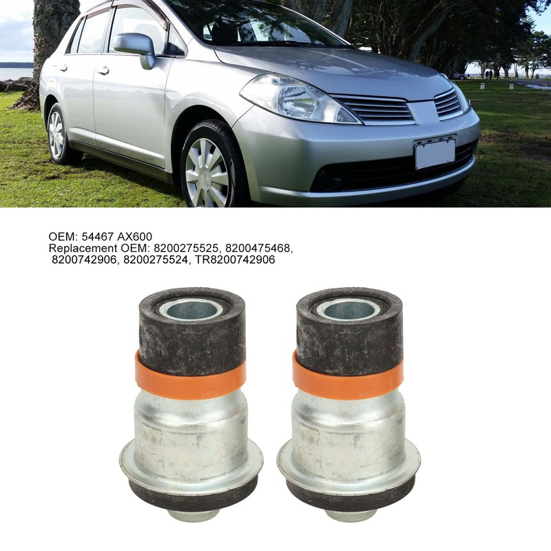 2PCS Front Subframe Rear Bush Reduce Vibration Improve Stability 54467