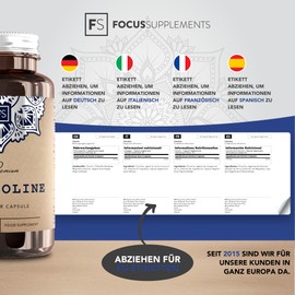 FS Citicoline | 60 Capsules Choline High Dose - 250mg Citicoline Per Serving | Choline Extract CDP Choline | GMO, Gluten, Milk and Allergen-free | Made in the UK