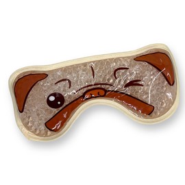 Cooling Gel Eye Mask with Plush Lined Back - Hot and Cold to Use - Cooling Glasses with Gel Beads - Cold Therapy for Swollen Tired Eyes, Dark Circles, Migraines (Pugs)