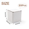Pack of 25 Shipping Boxes, White, 10 x 10 x