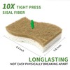 KICKLEEN 16 Pack Biodegradable Natural Kitchen Sponge - Compostable Cellulose