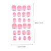 FOMIYES Girls' Nail Art Set 5 Boxes 120pcs Fake Nails