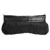 Cluty Orsolo Evening Bag Synthetic Fibre Black Removable Shoulder Strap,