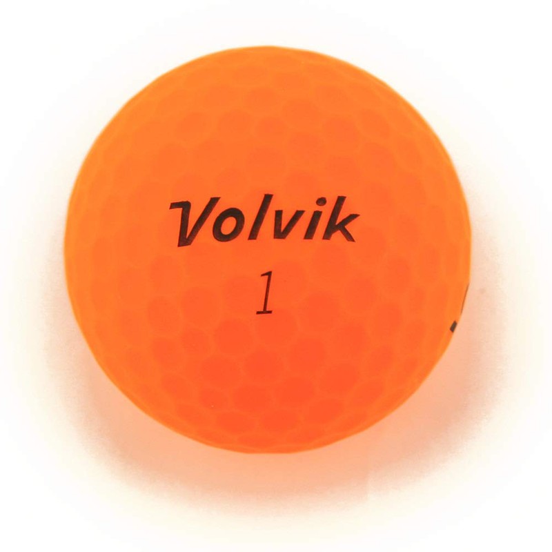 Volvik Vivid Golf Balls x Sleeve of 3 (Sherbert Orange)