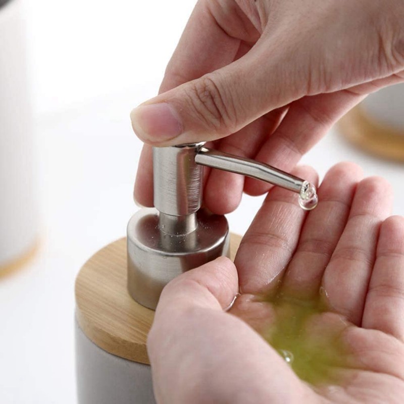 Giyofom 400Ml Ceramic Soap Dispenser, Nordic Style, Lotion Dispenser Soap