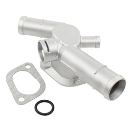 Roneeson Engine Coolant Outlet Flange Aluminium Thermostat Housing for VW Golf 2.0L 1999-2006, Jetta 2.0L 1999-2006