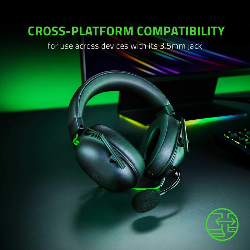 Razer BlackShark V2 X - Multi-Platform Wired Esports Headset (Triforce