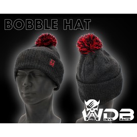 Angel-Berger Wild Devil Baits Bobble Hat Unisex Bobble Hat Beanie Fishing Hat, gray