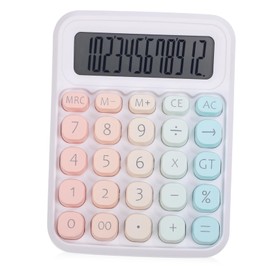 Operitacx Mechanical Calculator Basic Office Desk Accessory Cute Colors and Strong Build
