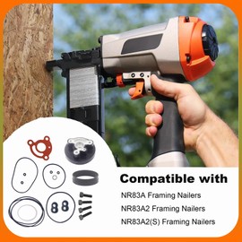 Phyxlyn NR83A Head Cap Gasket Set 877-307 G77 Compatible With Hitachi NR83A NR83A2 NR83A2(S) Framing Nailer Replacement Parts