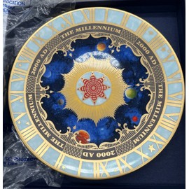 Royal Worcester Free Ship - Royal Worcester 2000 To Celebrate The Millennium Plate 8 Wide (363A)