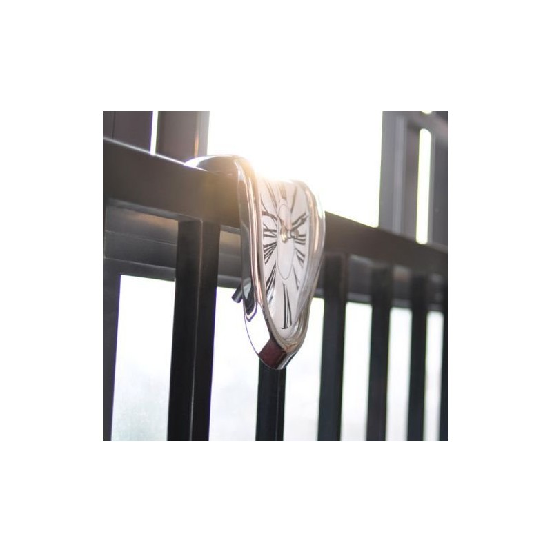 Leverde Dali Soft Clock, Interior Clock, 90°, Crooked, Art Clock,