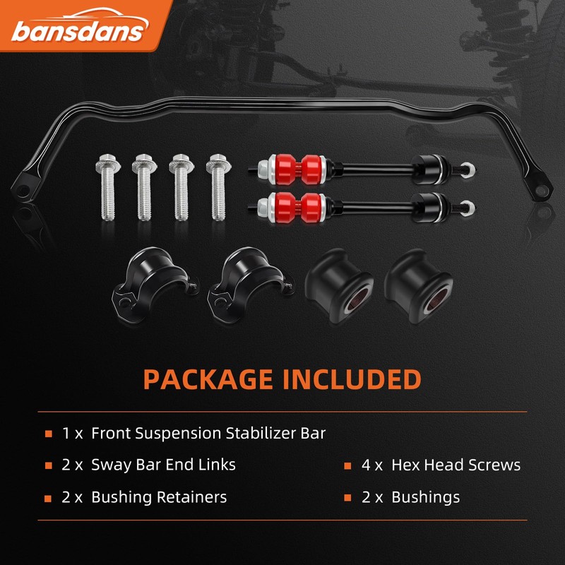 bansdans 55398938AC Front Stabilizer Bar Kit And K80894 Sway Bar
