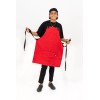 Dilitools Mandil Color Rojo Para Chef Delantal Cocina Mesero Dili
