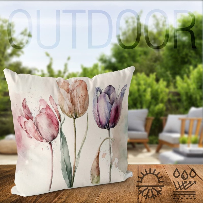 VOID Spring Tulips Easter 60 x 60 cm Cushion Cover